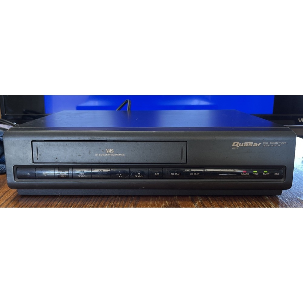 Vintage Quasar VH220 VCR Recorder 181 Channel Tuner - Tested-W Remote‎